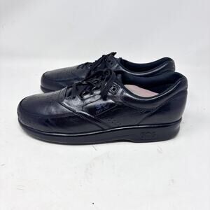 SAS Time Out‎ Lace Up Comfort Sneaker Mens Size 9.5 Slim Black Leather USA
